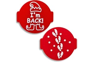 Merry Christmas Stamp Embosser 6cm for Icing, Fondant, Cupcake, Cake, Baking, Decoration, Made in UK by 1066 Factory (Pattern 13)