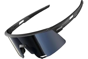 JOYROOM Snabba glasögon för män och kvinnor [justerbar näsdyna] [imfri] solglasögon polariserade UV400-skydd sportglasögon av TR90 för cykel elcykel löpning