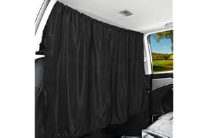 HDHGXUJRD Auto Trennvorhänge Sonnenschutz, 134 x 78 cm, Abnehmbarer Auto Hinten Privatsphäre Vorhang, Heckscheibe Vorhang, Privacy Travel Nap Night Auto Camping Trennvorhang für Alle Auto-Sonnencreme