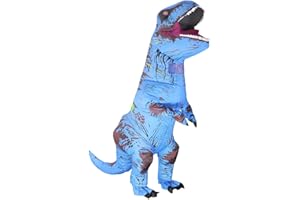 Rafalacy Aufblasbares Dinosaurier-Kostüm für Erwachsene, T-Rex- und Jurassic-Kostüm, lustiges Halloween-Party-Kostüm, Kostümanzug Karneval Party Dino Kostüm