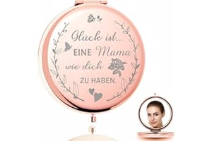PulangRen Geschenke für Mama, Muttertagsgeschenke für Mama, Mama Geschenk Taschenspiegel, Mutter Geschenk, Geburtstagsgeschenk für Mama, Geschenke für Mama zum Weihnachten(7 * 6cm)