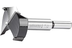 MOLLOM 1-7/8" (48mm) Forstner Drill Bit for Precise Woodworking with Durable YG8 Carbide Thickness of 2.0mm,This Hinge Cutter Tool is Ideal for Hard Wood, Plastic, Plywood
