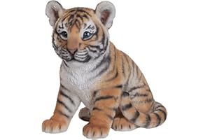 Vivid Arts Tigerjunges, sitzend, Kunstharz Gartendeko