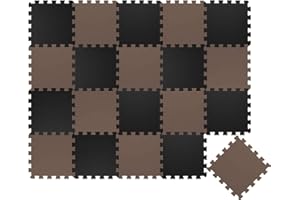LittleTom 18 Piezas Alfombra Bebé Desde el Primer Mes - 30x30 Colchoneta de Espuma EVA Acolchada - Superficie Puzzle Antideslizante para Niños Pequeños - Suelo Protector para la Habitación Infantil