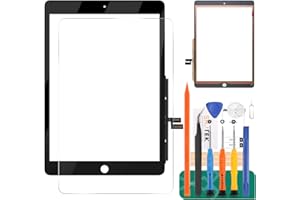 SRJTEK para iPad 10.2 Pulgadas 2019 2020 Pantalla LCD 7th 8th 7 8 Gen A2197 A2200 A2428 táctil digitalizador reemplazo de Vidrio Panel de Piezas reparación(sin botón de Inicio) (Negro)