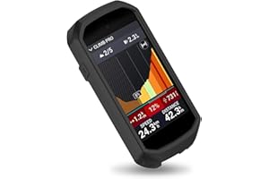 FANXAOLNES Coque en Silicone Ultra-Mince et Légère pour Garmin Edge 1050, Protection Antichoc, Toucher Doux, Résistante aux Rayures, Poids léger, Forte résistance aux Chutes, Facile à Porter - Couleur Noir