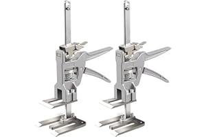 ZMURED Labor Saving Arm, 2PC Arm Hand Lifting Tool, Slow Down Wall Tile Locator Multi-Function Height Adjustment Lifting Device for Door Furniture Panel Cabinet Board Lifter