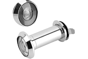 EJOYOUS Judas de Porte à Grand Angle de 220 Degrés, sécurité du Judas de Spectateur avec Regard de Porte à Angle de Vue de Couverture pour la Maison et L'hôtel avec couvercle de confidentialité