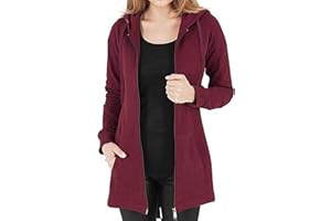 Vancavoo Sudadera con Capucha para Mujer Chaqueta Casual Jerseis Sudaderas de Otoño Ropa Deporte Cárdigan Chandal Invierno con Cremallera Camisa de Entrenamiento con Bolsillo Abrigos