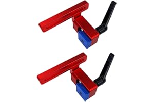 YWNYT Lot de 2 butées de rail de guidage en T, 30 types d'arrêt de rail à onglet pour rail en T, butée coulissante pour le travail du bois