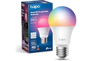 ‎TAPO Tapo Smart Glühbirne E27, Kompatibel mit Alexa, Mehrfarbige dimmbare Funktion, 806 Lumen, Zeitpläne und Automatisierungen, Abwesenheitsmodus