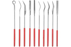 MARHYNCHUS Mini Set di Lime Ad Ago Diamantate utensili da taglio e da taglio file Lime Ad Ago Piatto Quadrato a Forma Rotonda Rifler per Gioiellieri in Metallo Scultura del Legno in Vetro Artigianato Pratic