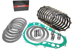 BIGLKNM Clutch Kit Friction Plates & Cover Gasket Compatible for Suzuki Quadsport Z400 LTZ 400 Kawasaki KFX400 2003-2006 Arctic Cat DVX400 2004-2008