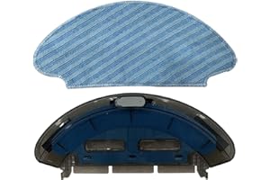 DONKIVVY Tanque de Agua de Repuesto con Paños de Fregona Apto para Rowenta-Explorer Serie 20 Aspiradora Robot Piezas Accesorios