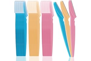 LOBVABA 42 pcs Maquinillas de Afeitar Cejas, Cuchillas de Afeitar Mujer, Cuchilla Cejas, cuchilla facial mujer Rasuradora facial mujer Maquinilla de afeitar Depilación facial