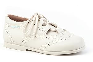 ANGELITOS Zapatos Inglesitos para Niños Todo Piel Mod.505. Calzado Infantil Made in Spain, Garantia de Calidad.