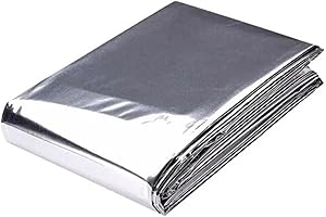 FUANA Películas de Mylar para crecimiento de plantas, película reflectante para plantas, película de Mylar de alta reflectante, hojas de aluminio para cubrir invernaderos de primeros auxilios, manta