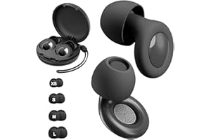 CEZLSTESY Tapones para Dormir, Tapones Oidos Ruido Dormir 30 dB, Tapones de Silicona Reutilizables Ultra Suaves para Conciertos, Viajar, XS/S/M/L