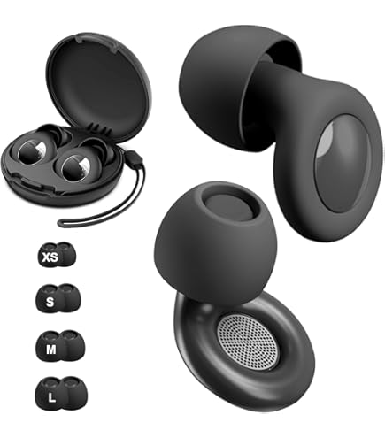 TNSLAND Tappi Orecchie per dormire - 1 Paia Silicone Tappi per le Orecchie Riutilizzabili Lavabili, Riduzione del Ruido 27dB, Sensibilità al Rumore, Antirumore, per Sonno Studio Viaggio, Nero Verde