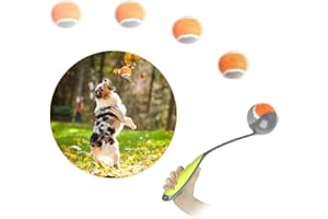 PAWISE Lanceur De Balle pour Chien avec Balle De Tennis, Blaster de Balle, Jeu de Lancer pour Animaux de Compagnie, Jouets pour Chiots, Ramassage et Lanceur de Balle pour Chien