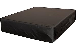 AMANSTYLE LTD Memory Foam Seat Cushion for Office Chair Pain Relief Cushion for Back Support Seat Pad for Office Desk, Gaming Chair, Wheelchair, Car Seat, Tailbone Pain 4cm (Black, 51 x 48 cm / 20" x 19")