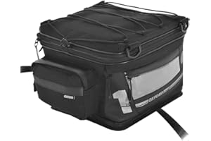 OXFORD Products OL446 Oxford F1 T35 Motorcycle Strap-On Tail Pack, 35L Luggage, Black