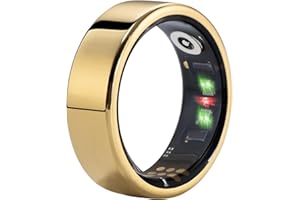 AMOVAN Smart Ring Health Tracker, Fitness Sonno Frequenza cardiaca Tracker ossigeno nel sangue Anello intelligente, Anelli fitness tracker Bluetooth resistenti all'acqua