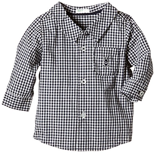 United Colors of Benetton Baby-Boys Ginhal Checkered Shirt, Blue (Navy), 1 to 3 months (Manufacturer Size: 56 cms)