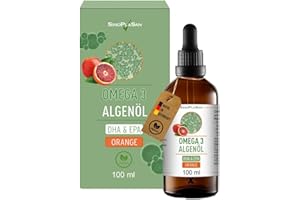 Premium Omega 3 Algenöl | hoch dosiert | Natürliches DHA & EPA für Herz, Gehirn & Sehkraft | vegan | 100ml | 40 Tage Vorrat |