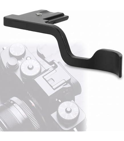 Haoge Impugnatura In Alluminio Per Fujifilm X-T50, X-T30 II, X-T30, X-T20, X-T10 – Supporto Per Pollice Con Attacco A Slitta Calda