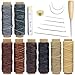Produktbild ATEZI Leather Craft Tool, 18PCS Premium Nähwerkzeuge für Leder, handgemachte Bücher und Papierbasteln Lesegeräte, einschließlich Nähnadeln/Waxed Thread