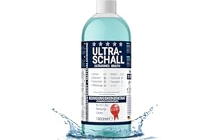 BMUT 1 x 1000 ml koncentrat do czyszczenia ultradźwiękowego | płyn | do okularów, zegarków, biżuterii, protez i wielu innych w kąpieli ultradźwiękowej