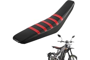 IUVWISN Dirt Bike Seat Cover Ribbed Soft Seat Cover for Talaria XXX X3 Electric Dirt Bike Ebike Red