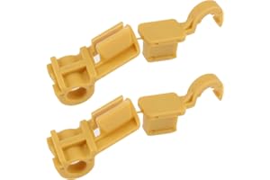 VGOL 2 Piezas de Abrazadera de Retención para Capó Delantero Clip de Sujeción para Capó Conexión 1566322 Compatible con Ford KA Mk2 2008-2016 Piezas de Repuesto de Plástico Amarillo