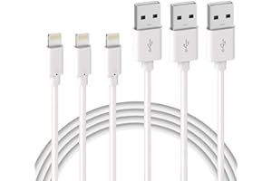 Quntis Cable Cargador iPhone 1M, MFi Certificado Cable iPhone Cable Lightning Carga Rápida para iPhone 13/12/12 Pro MAX/SE 2020/11/X/XS/XR/8/8Plus/7/7 Plus/6s/6sPlus/6, iPad, iPod, AirPods
