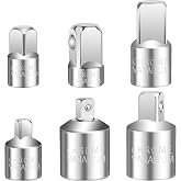 6 Piece Socket Wrench Adapter, Adapters 1/2" to 3/8", 1/2" to 1/4", 1/4" to 3/8", Ratchet Adapters