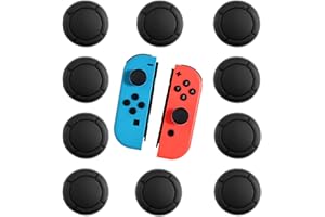FUNNGY Capuchons de Joystick de Rechange,10 PCS Capuchons de Joystick en Silicone Capuchons de Joystick Capuchons Protection de Joystick pour Manette Switch Switch Lite et Switch OLED