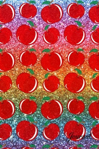 Preisvergleich Produktbild Journal: Faux rainbow glitter apples notebook