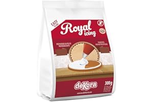 dekora Preparato per Ghiaccia Reale (Royal Icing) in Polvere 300 g, Glassa per Biscotti e Dolci, Mix Facile da Usare, Basta Aggiungere Acqua, Preparato per Torte e Cupcake
