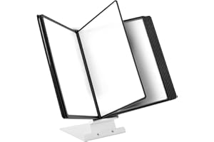 ‎LEVIATAN Leviatan Tisch-Sichttafelsystem Aufsteller für Sichttafeln + 10 Sichttafeln schwarze