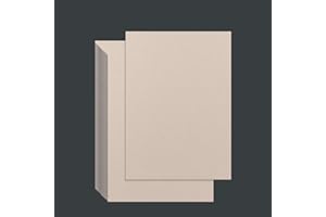 WOOQU 25 Stück Buchtafel, Binderwand, Deckwand, Graupappe, robuste Spanplatte zum Buchbinden, DIY-Karton (A4, 2mm)