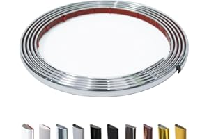 JSIWOTH 3M Moulure Adhésive Flexible – Baguette de Finition Étanche pour Mur, Carrelage, Encadrement de Fenêtre, Dosseret, Décoration Intérieure