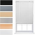 FURNISHED Venetian Blinds Window Venetian Blind Easy Fit PVC Curtains Trimmable Shades for Home Kitchen Windows Treatment Shutters 25mm Slats Complete Child Safe Fittings - White 45W x 150L cm