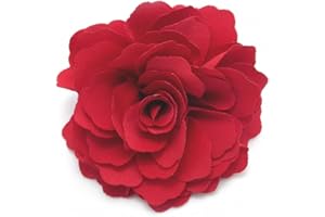 Meilliwish Camelie Fiore Clip di capelli pin spilla (Rosso) (A74)