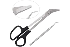 BETUED Ensemble de Ciseaux à Long Manche, Ciseaux à Ongles en Acier Inoxydable, Ramasseur D'ongles, Coupe-ongles à Long Manche pour Ongles épais ou Incarnés des Personnes âgées et de la Grossesse