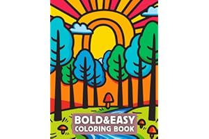 Bold and Easy Coloring Book for Adults, Kids, Teens, and Seniors | Simple and Fat Lines in Large Print | 8 Galleries with 50 Coloring Pages Featuring ... Gnomes, and Fairies (Bold & Easy Galleries)