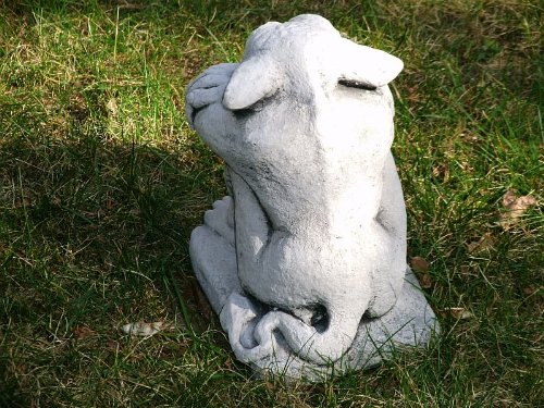 Steinfigur Zwerg Gnom Troll Gargoyle 02 22 cm ca. 5,8 kg Frostfest Stein Nr.064 - 4