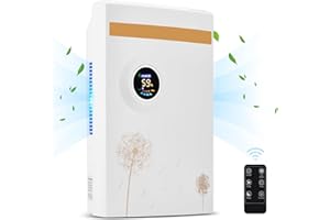 SUPERUVISTARE Deumidificatore Casa 2200ML, Deumidificatore Portatile Silenzioso, Spegnimento Automatico, Sbrinamento Automatico,Timer, Purificazione UV, con Telecomando per Camera da Letto, Bagno, Ufficio