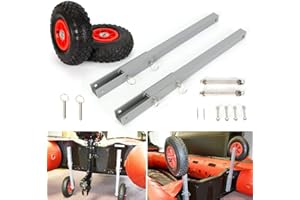 ROMYIX Boat Transom Launching Wheels For Inflatable 300 LBS Aluminum Trolley Raft