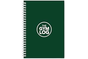 BRANDED PADS The Gym Log - El cuaderno de registro perfecto para grabar todos tus entrenamientos. Tamaño A5 con 104 páginas y suficiente espacio para 100 entrenamientos. Un esencial para todos los regímenes de